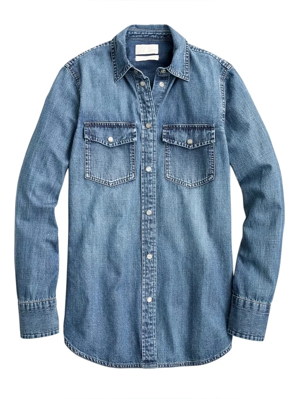 J. Crew 100% Cotton Slim-fit Chambray Shirt